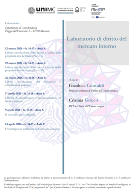 Workshop - lab diritto mercato interno