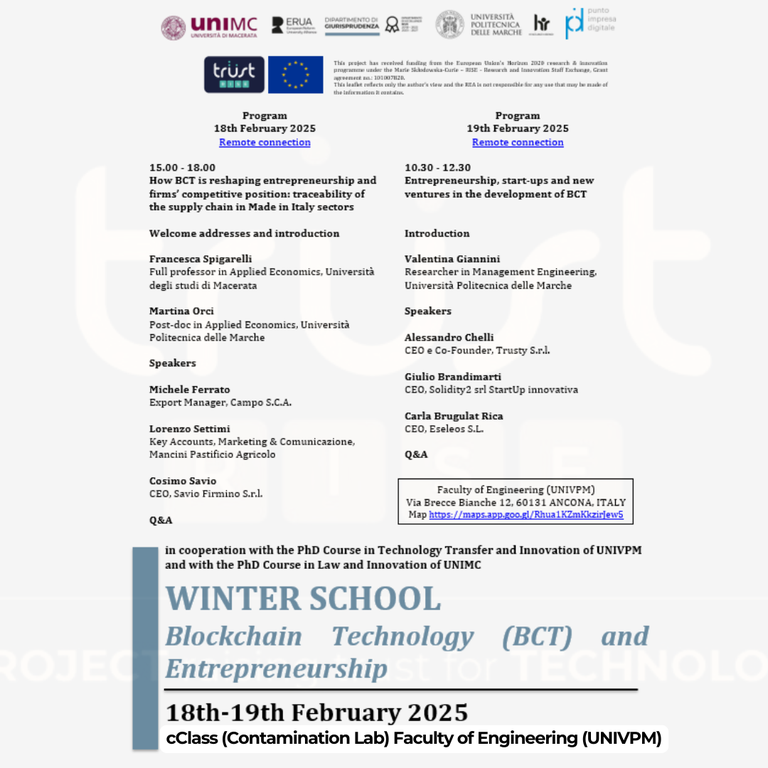 TRUST Winter School - Programm