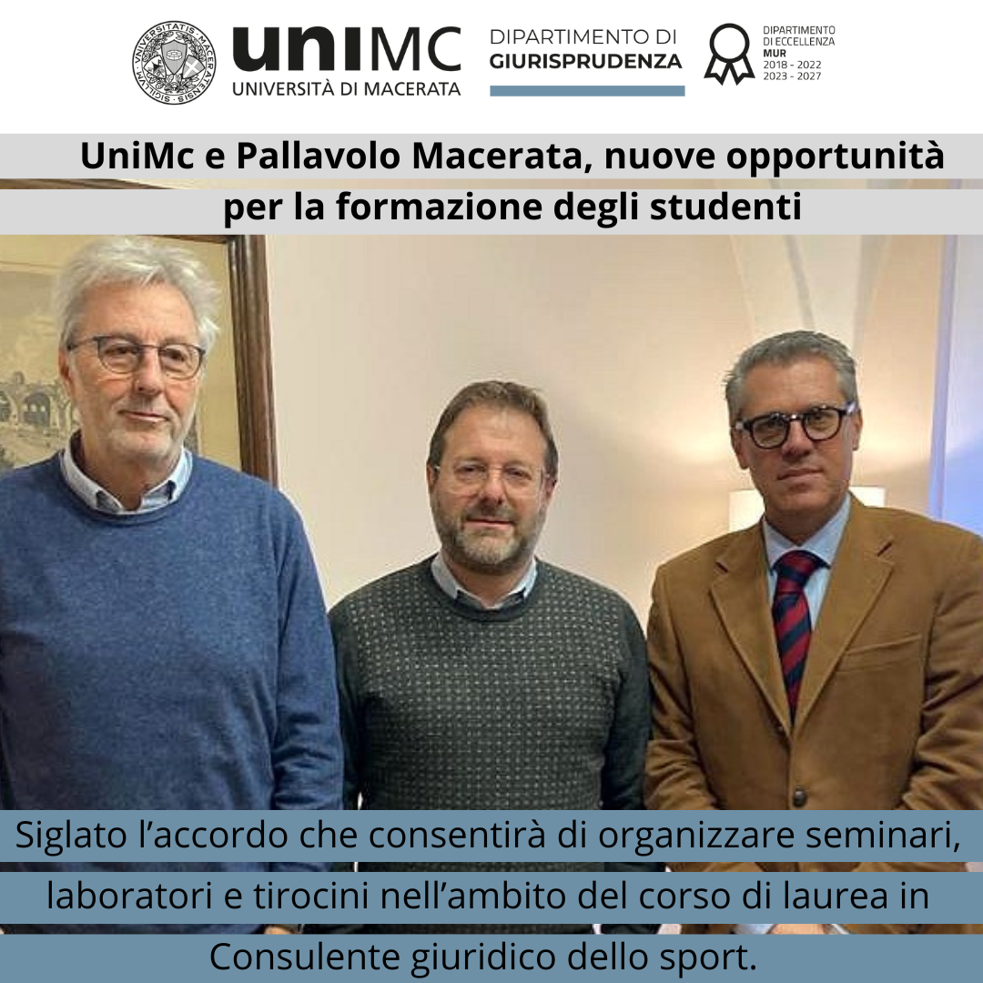 UniMc e Pallavolo Macerata, nuove opportunità per la formazione degli studenti 