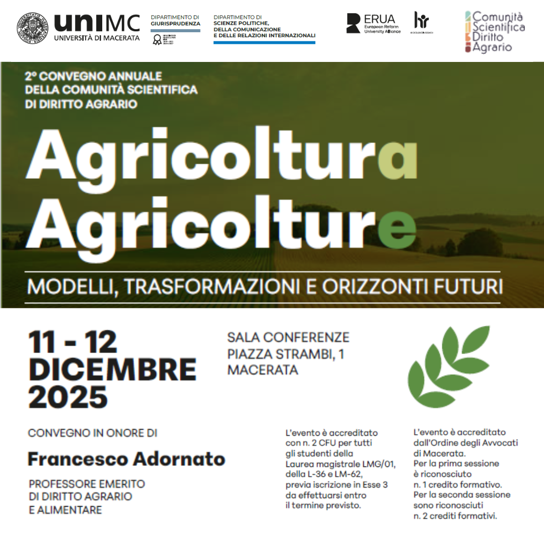 Agricoltura / Agricolture. MODELLI, TRASFORMAZIONI E ORIZZONTI FUTURI