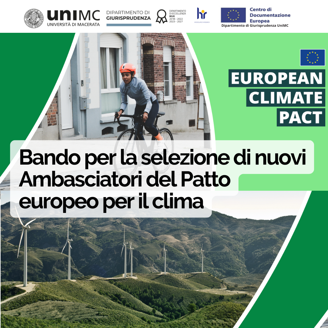 Bando Ambasciatore del patto europeo per il clima