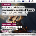 Convegno | La riforma del sistema sanzionatorio penale e tributario