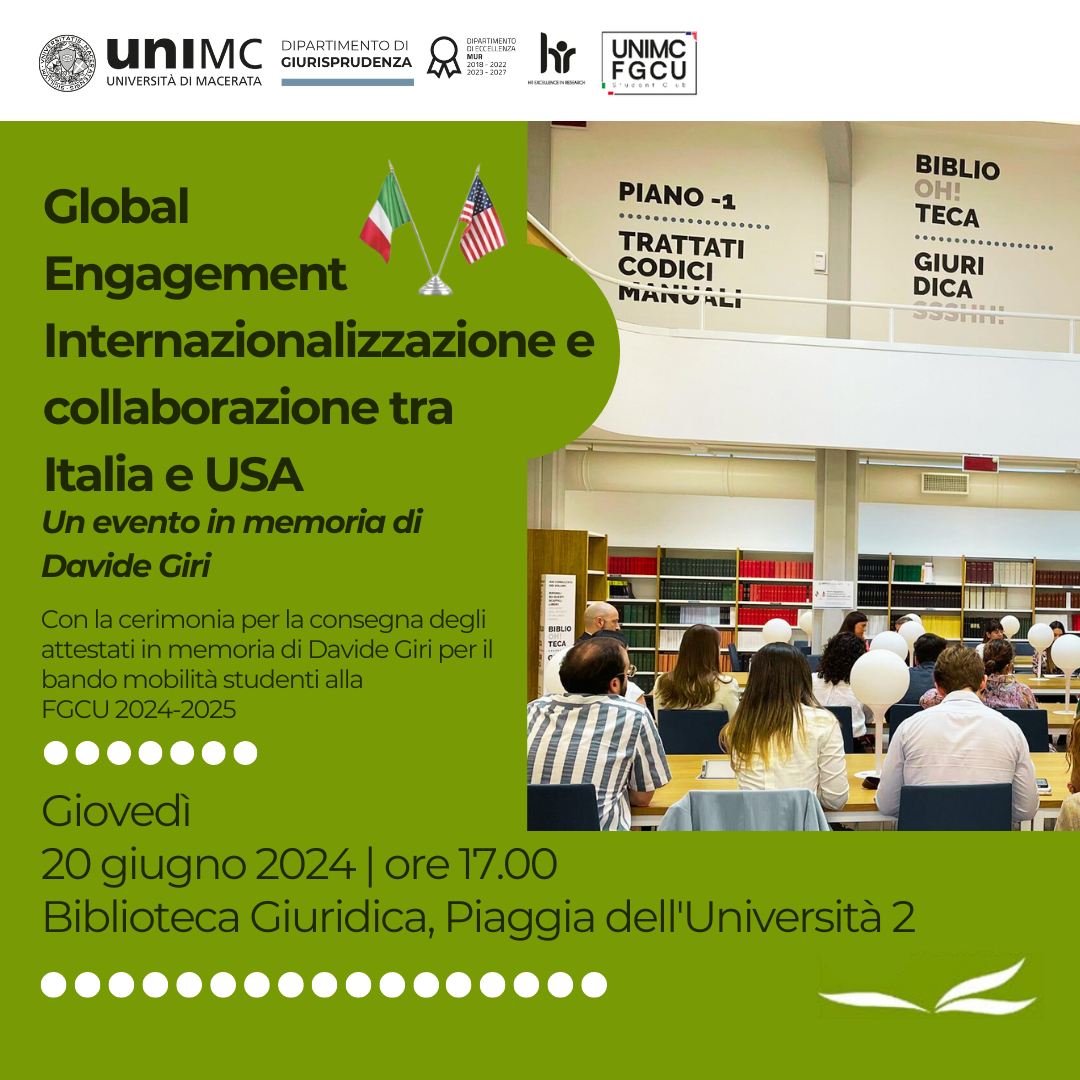 Global Engagement Internazionalizzazione e collaborazione tra Italia e USA