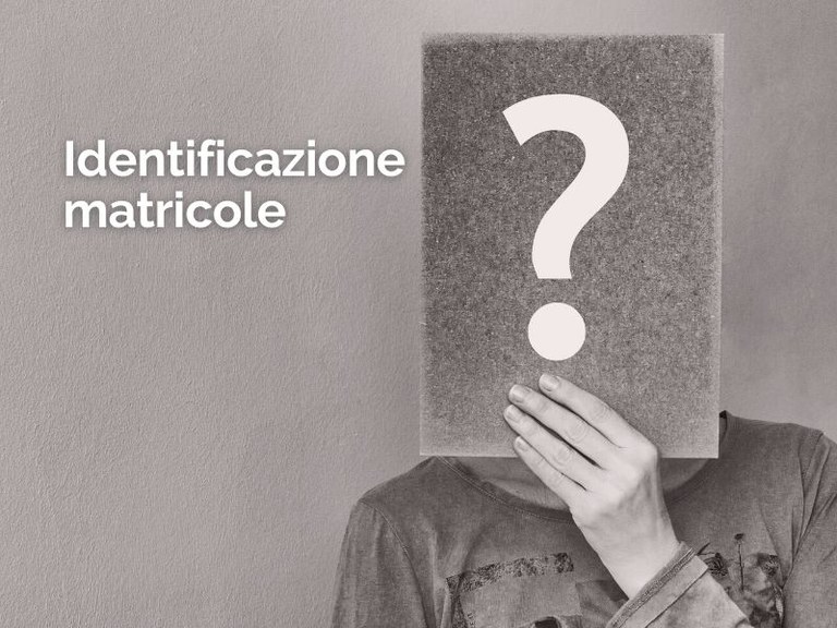 Identificazione matricole