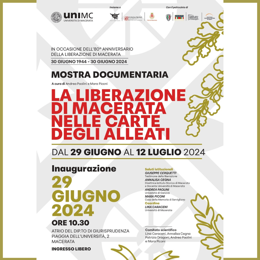 Inaugurazione mostra per l'80° Anniversario della liberazione di Macerata