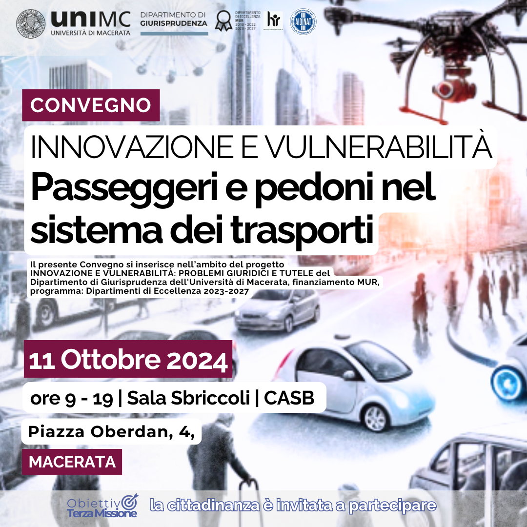 Innovazione e vulnerabilità: passeggeri e pedoni nel sistema dei trasporti