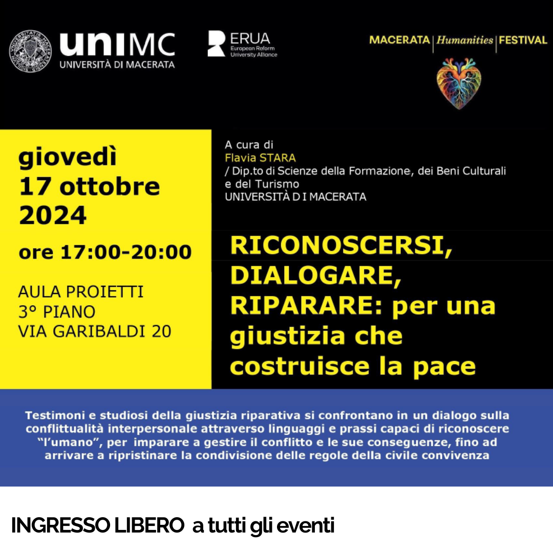 MHF | Riconoscersi, dialogare, riparare: per una giustizia che costruisce la Pace