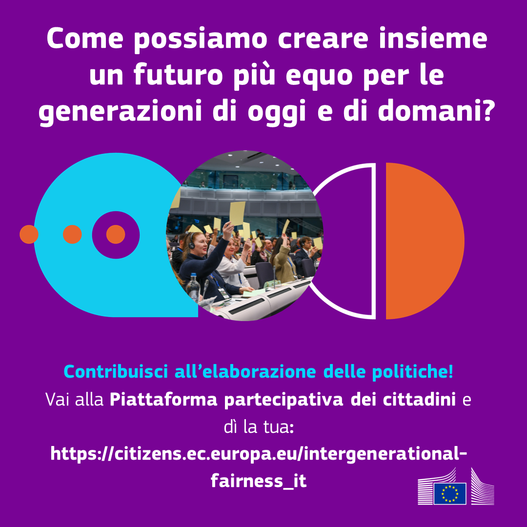 News dal CDE | Dì la tua sulla Strategia per l’Equità Intergenerazionale!