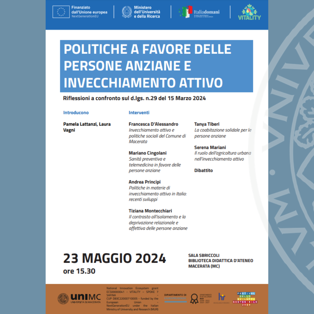 Politiche a favore delle persone anziane e invecchiamento attivo