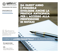 Da quest'anno è possibile svolgere la pratica anticipata per l'accesso alla professione di notaio