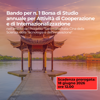 Proroga Bando al 18 giugno 2026